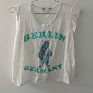 Y-3 tee berlin germany bear shirt small